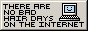 button: no bad hair days on internet!
